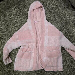 Pink Lily Hooded Cardigan